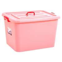 2019 colorful  wholesale household handled PP storage box lockable plastic boxes